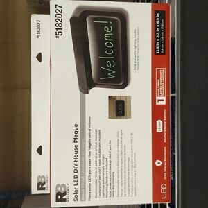 Solar LED DIY House Plaque